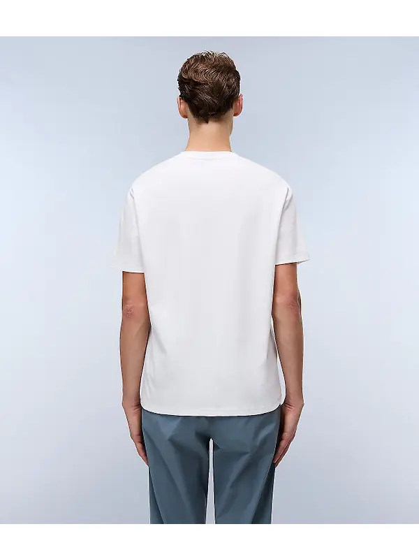 Napapijri Men's Vanni Short Sleeve T-Shirt - White Heron Image 5
