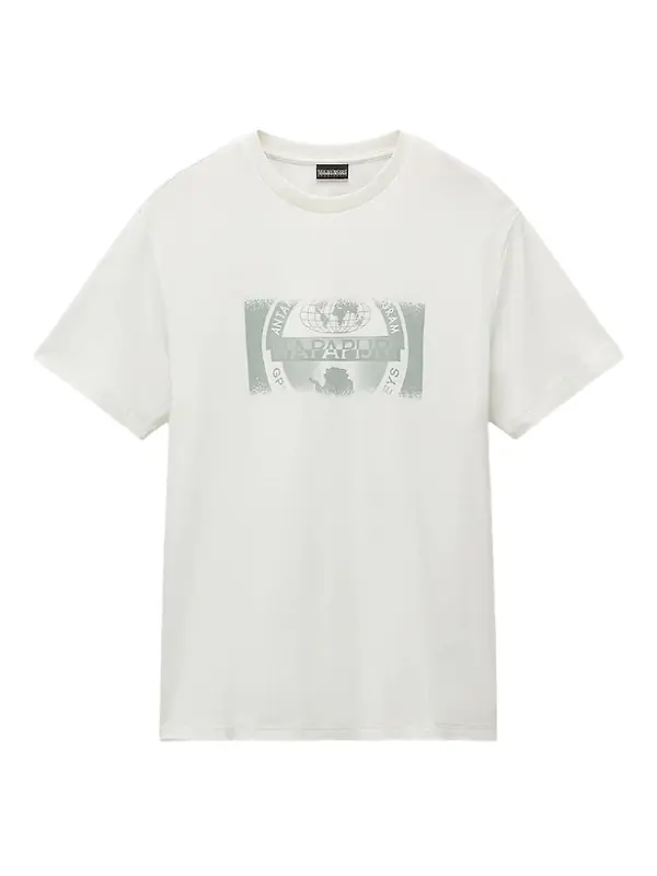 Napapijri Men's Vanni Short Sleeve T-Shirt - White Heron Image 1