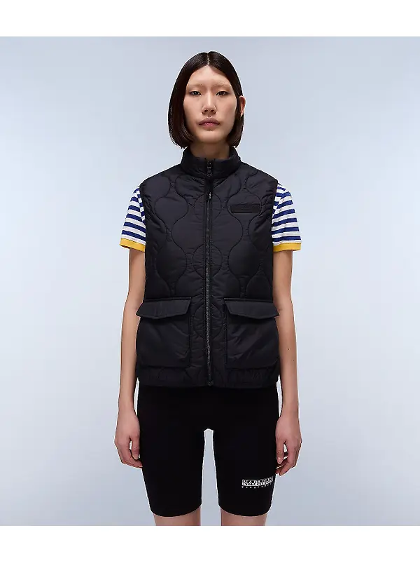 Napapijri Women's Belle Short Quilted Vest - Black Beauty Image 5