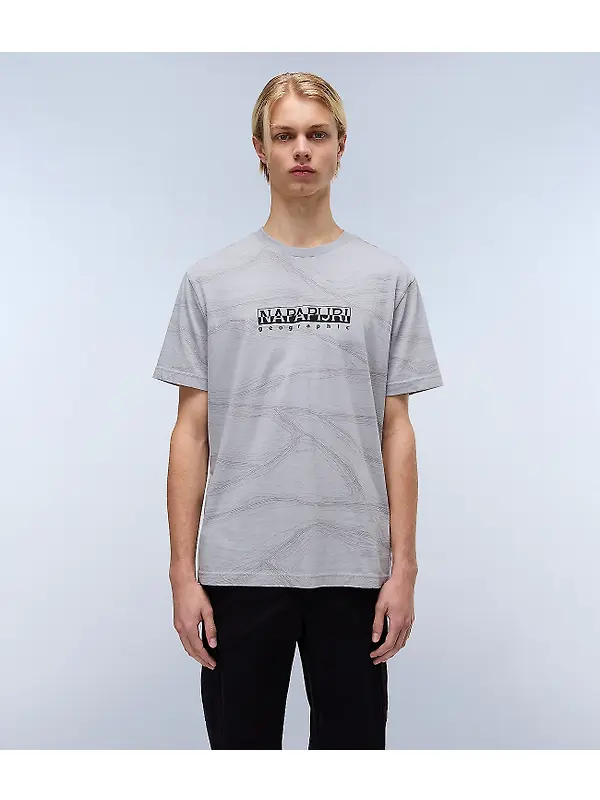 Napapijri Men's Cellini Short Sleeve T-Shirt - Grey Image 4