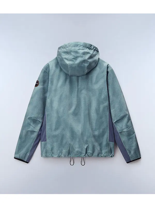 Napapijri Tartuca Print Short Jacket - Green Image 7