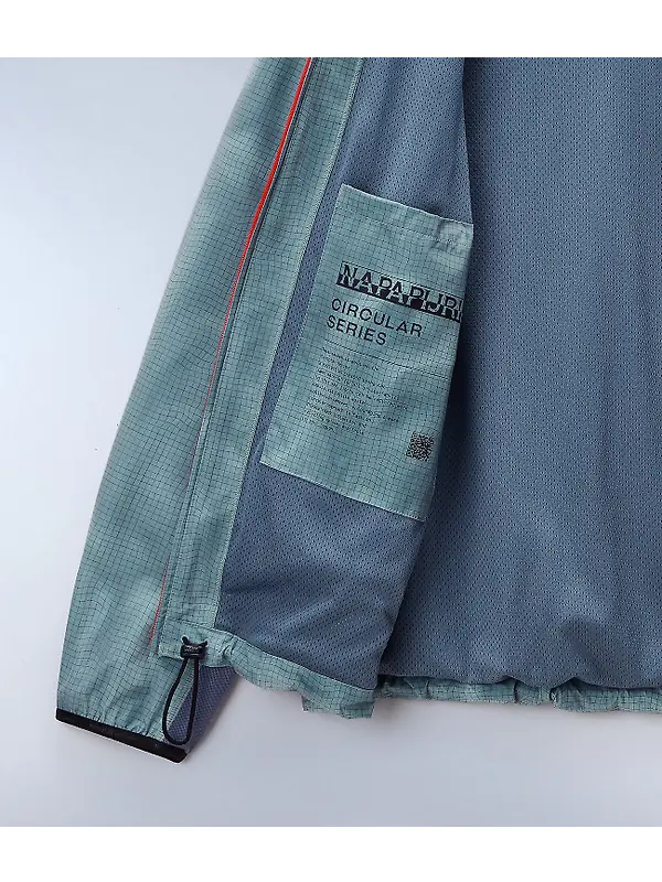 Napapijri Tartuca Print Short Jacket - Green Image 9