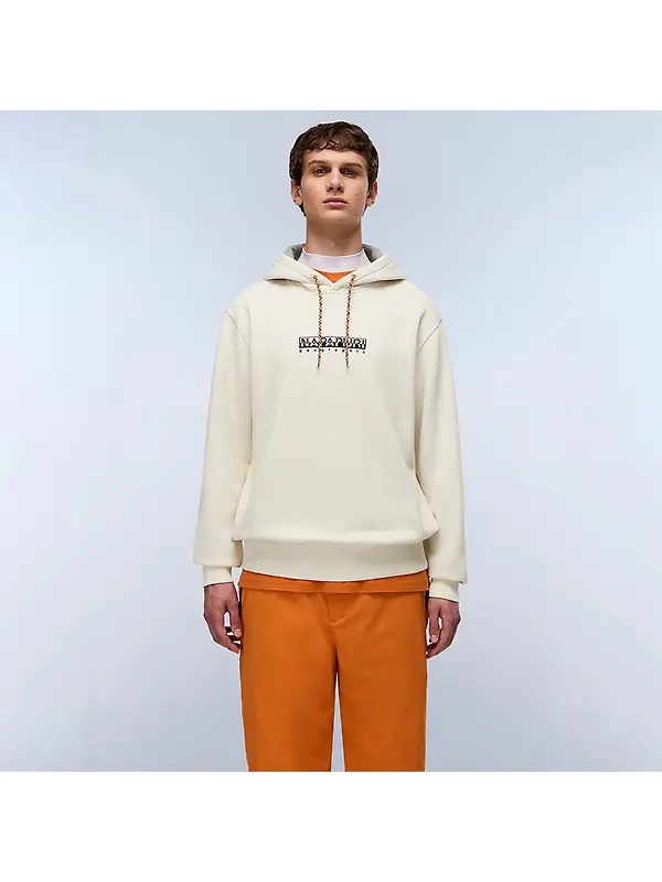 Napapijri Men's Fiemme Printed Hoody - Beige Dimity Image 2