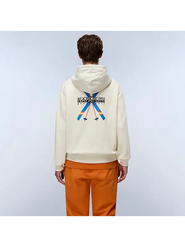 Napapijri Men's Fiemme Printed Hoody - Beige Dimity Image 3