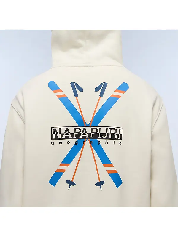 Napapijri Men's Fiemme Printed Hoody - Beige Dimity Image 5