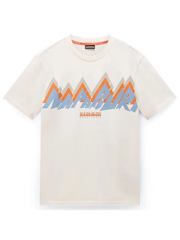 Napapijri Men's Fiemme Printed T-Shirt - Beige Dimity Image 1
