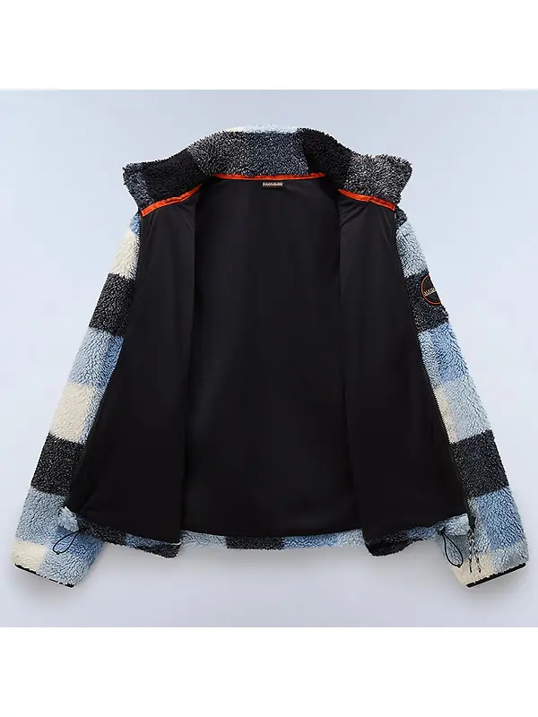 Napapijri Men's Montepianna Curly Fleece - Check Image 10