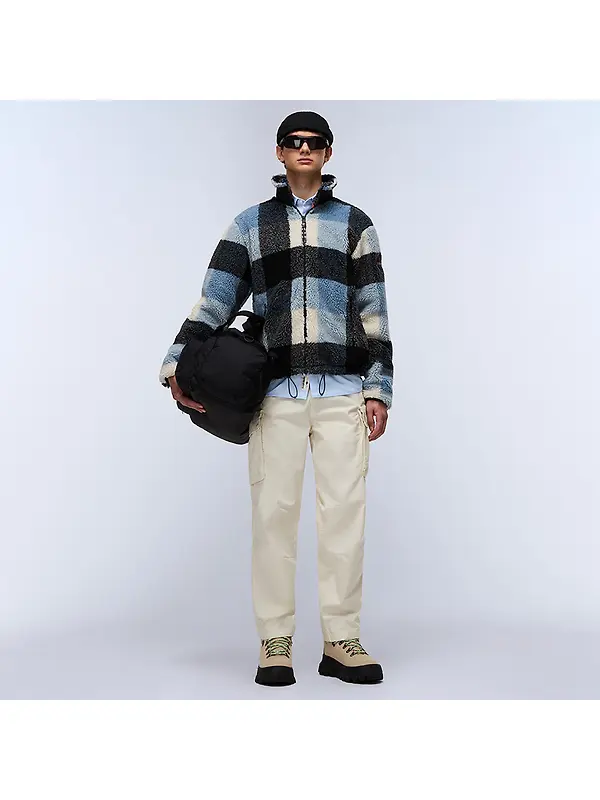 Napapijri Men's Montepianna Curly Fleece - Check Image 4