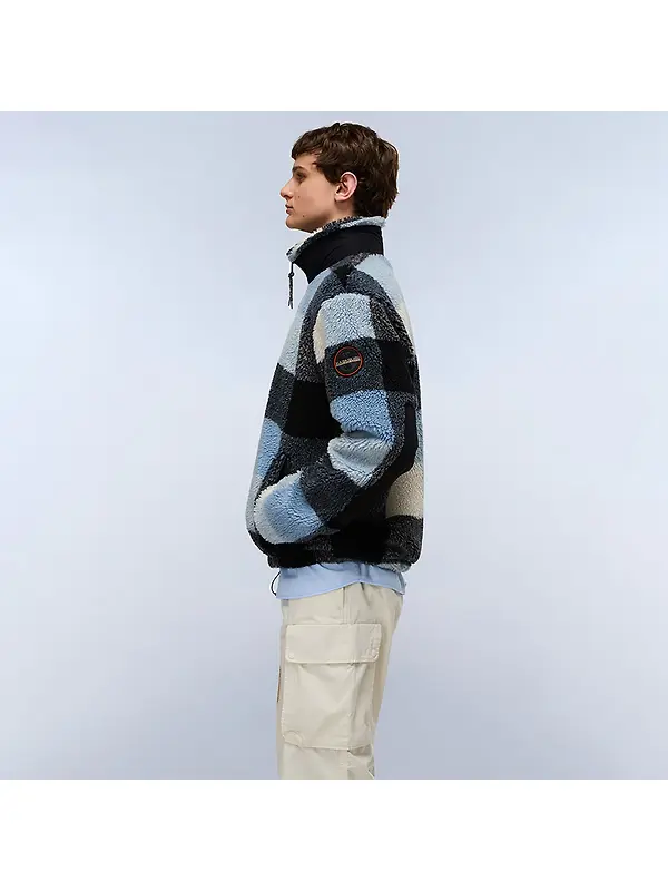 Napapijri Men's Montepianna Curly Fleece - Check Image 5