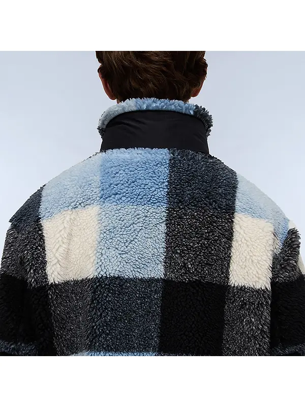 Napapijri Men's Montepianna Curly Fleece - Check Image 8