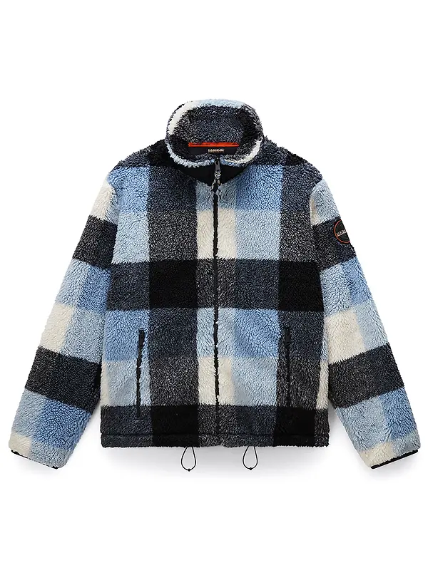Napapijri Men's Montepianna Curly Fleece - Check Image 1