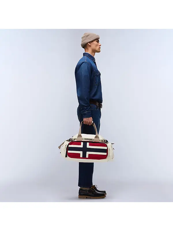 Napapijri Nadir Small Duffle Bag 29 Lt - Beige Image 2