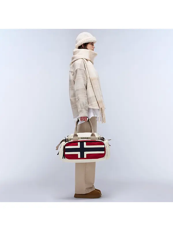 Napapijri Nadir Small Duffle Bag 29 Lt - Beige Image 3