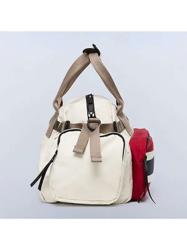 Napapijri Nadir Small Duffle Bag 29 Lt - Beige Image 5