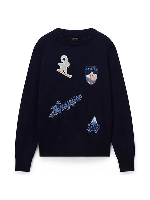 Napapijri Women's Tovel Crew Neck Sweater - Blue Marine Image 1
