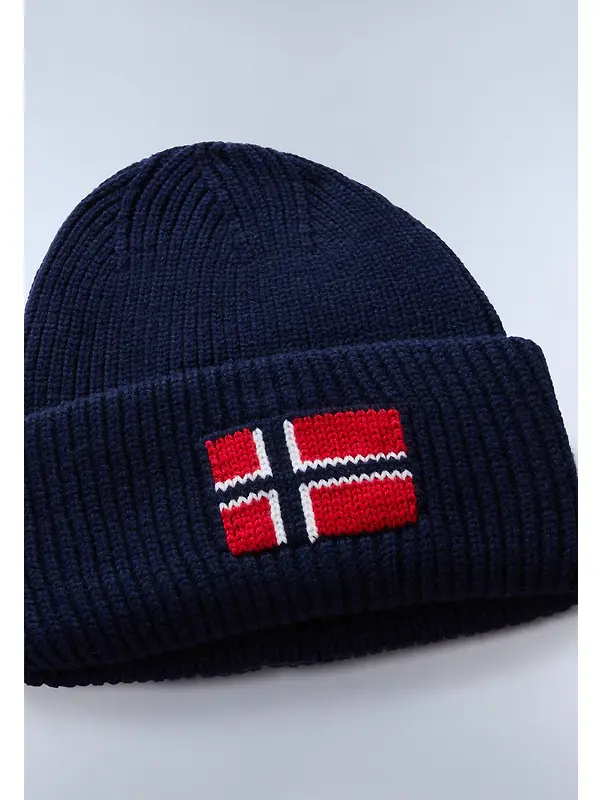 Napapijri Men's F-Evei Beanie - Blue Marine Image 3