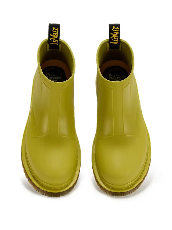 Dr. Martens 101 Rain Low Pull On Waterproof Boots - Golden Lime Image 4