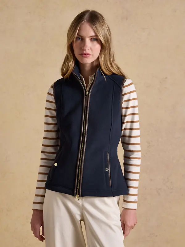 Joules Women's Heritage Fleece Gilet - Navy Image 2