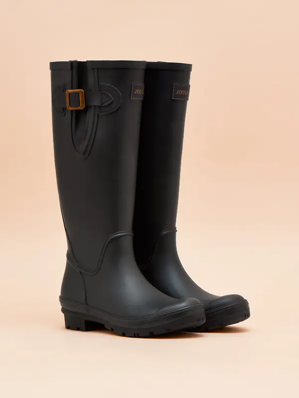 Joules Women's Houghton Adjustable Tall Wellies - Navy Blue Image 2