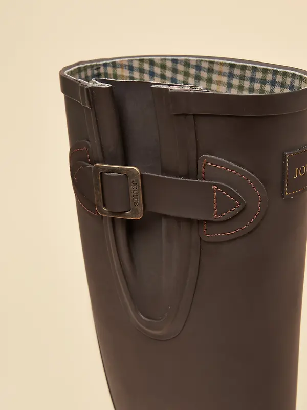 Joules Women's Houghton Adjustable Tall Wellies - Chocolate Brown Image 3