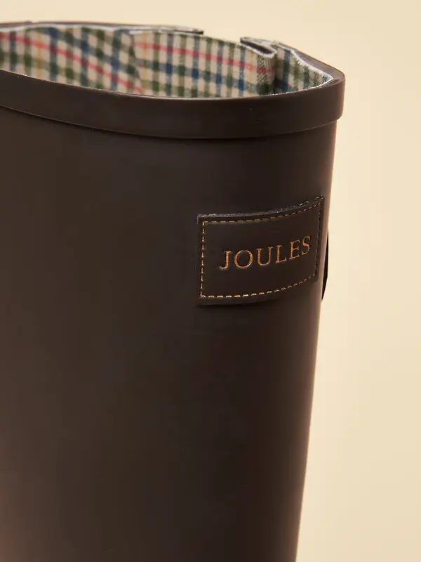 Joules Women's Houghton Adjustable Tall Wellies - Chocolate Brown Image 4