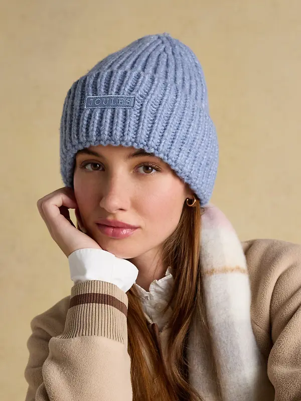 Joules Women's Rosa Beanie Hat - Blue Image 2