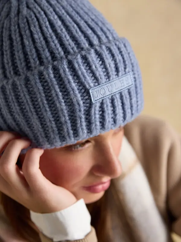 Joules Women's Rosa Beanie Hat - Blue Image 5