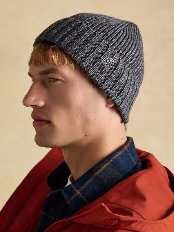 Joules Men's Hammond Beanie Hat - Grey Image 2