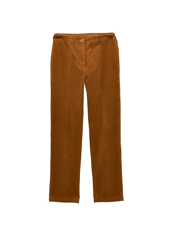 Joules Women's Calla Corduroy Trousers - Tan Brown Image 1