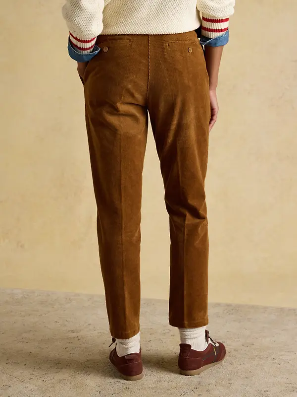 Joules Women's Calla Corduroy Trousers - Tan Brown Image 4