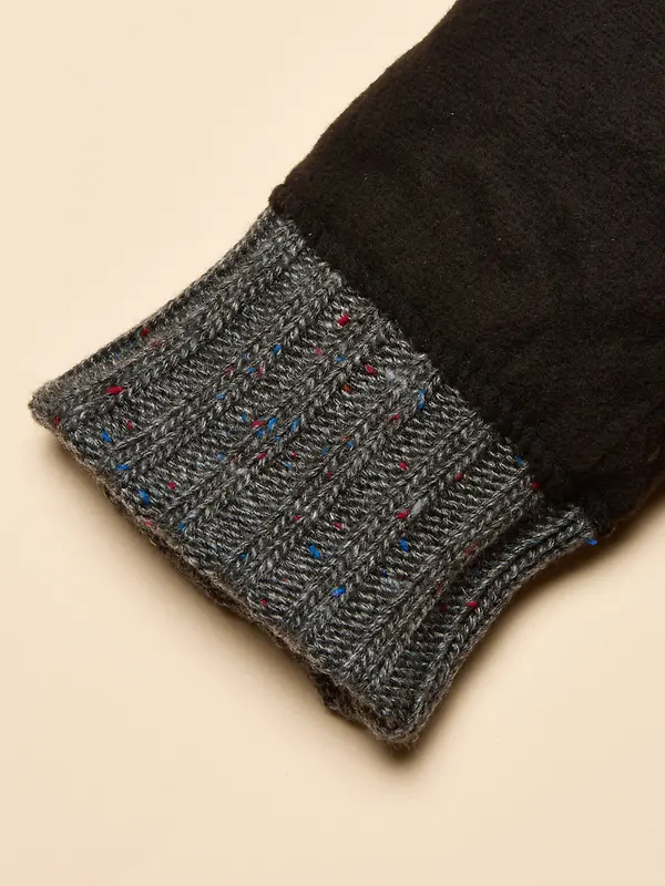 Joules Men's Hammond Lined Knitted Gloves - Grey Image 3