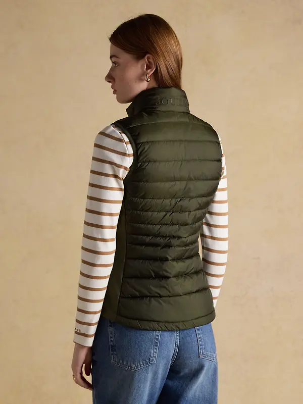 Joules Women's Witley Padded Gilet - Green Image 3