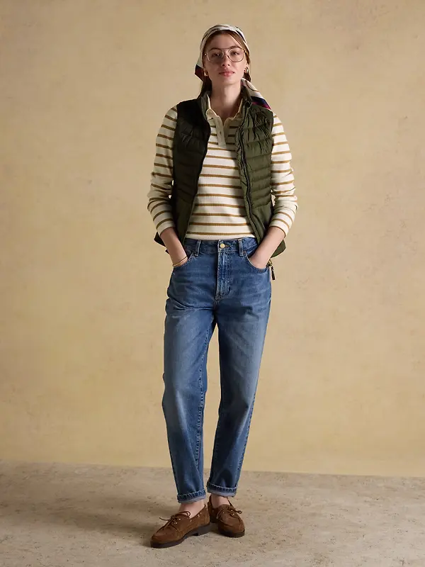 Joules Women's Witley Padded Gilet - Green Image 4