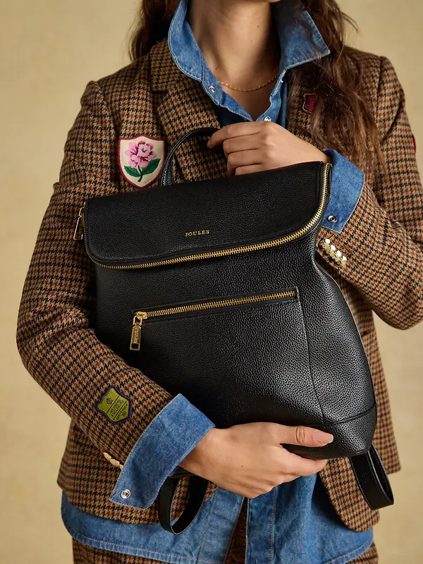 Joules Women's Pu Rucksack - Black Image 2