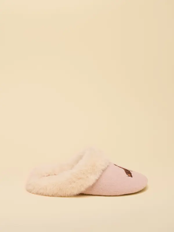 Joules Women's Slippet Luxe Slippers - Pink Dog Image 3