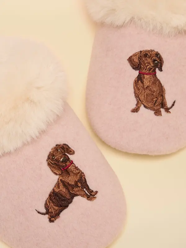 Joules Women's Slippet Luxe Slippers - Pink Dog Image 4