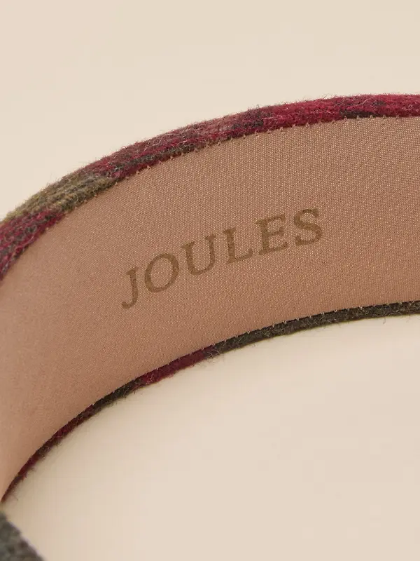 Joules Women's Tessie Tweed Headband - Red Check Image 3