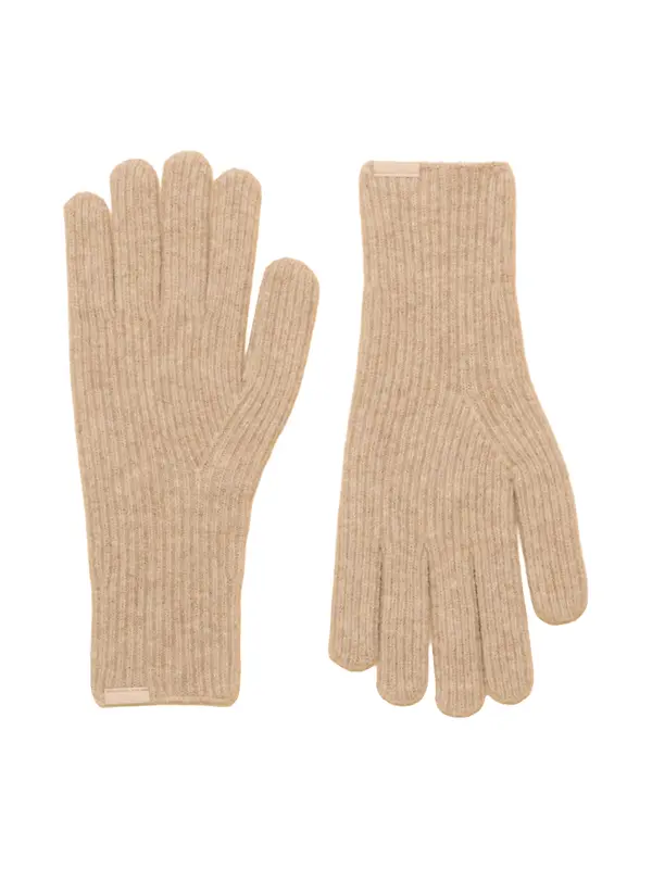 Joules Women's Fine Knit Gloves - Oatmeal Image 1