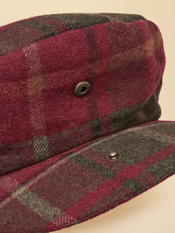 Joules Women's Ashby Flat Cap - Berry Tweed Image 6