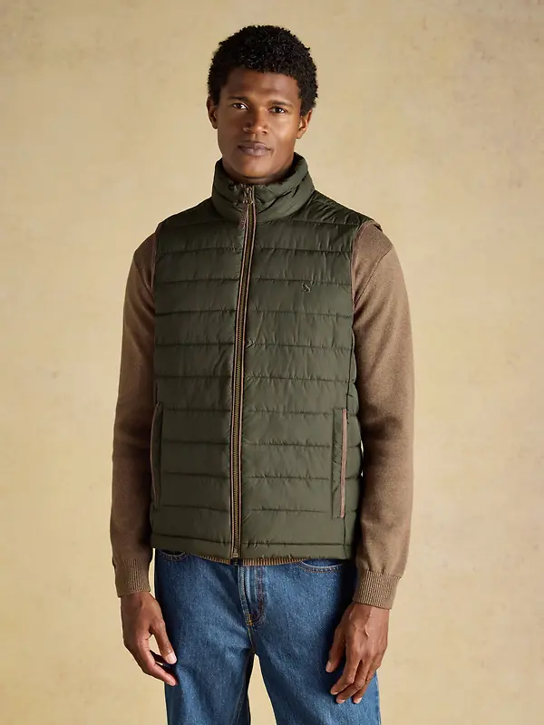 Joules Men's Heritage Padded Gilet - Green Image 2