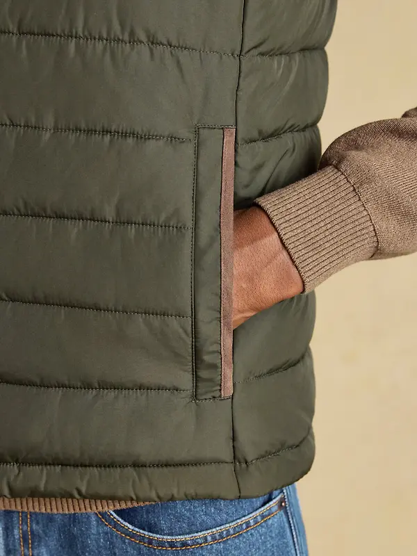 Joules Men's Heritage Padded Gilet - Green Image 7