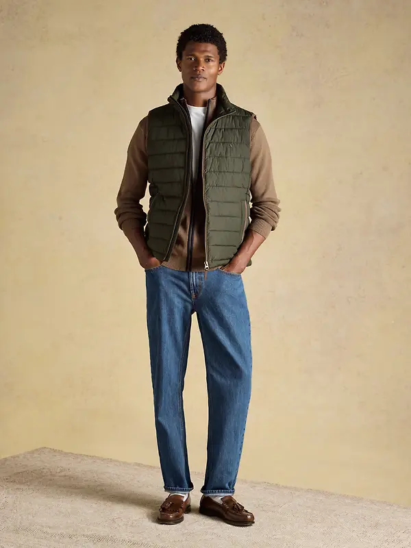 Joules Men's Heritage Padded Gilet - Green Image 9