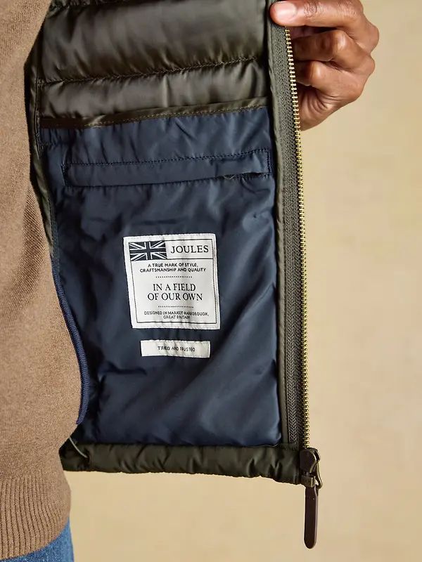 Joules Men's Heritage Padded Gilet - Green Image 11
