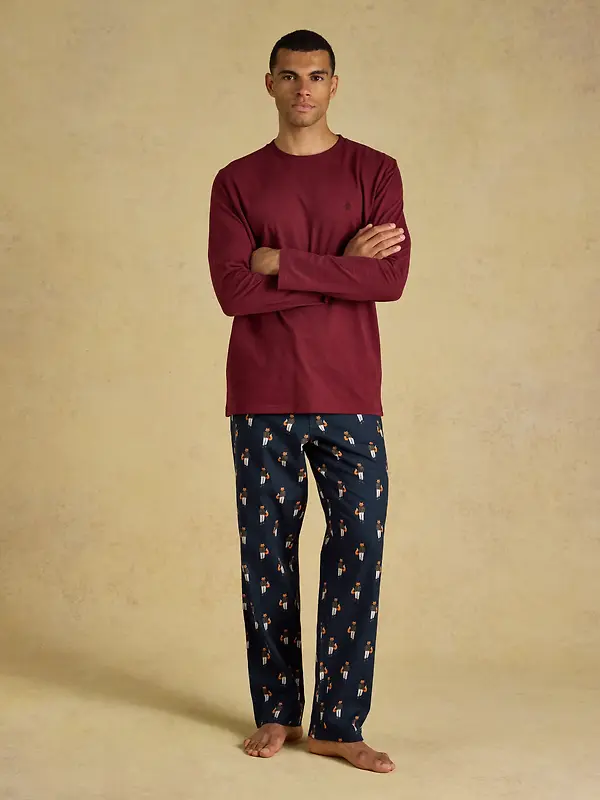 Joules Men's Dozer Relaxed Fit Pyjama Bottoms - Navy Image 5