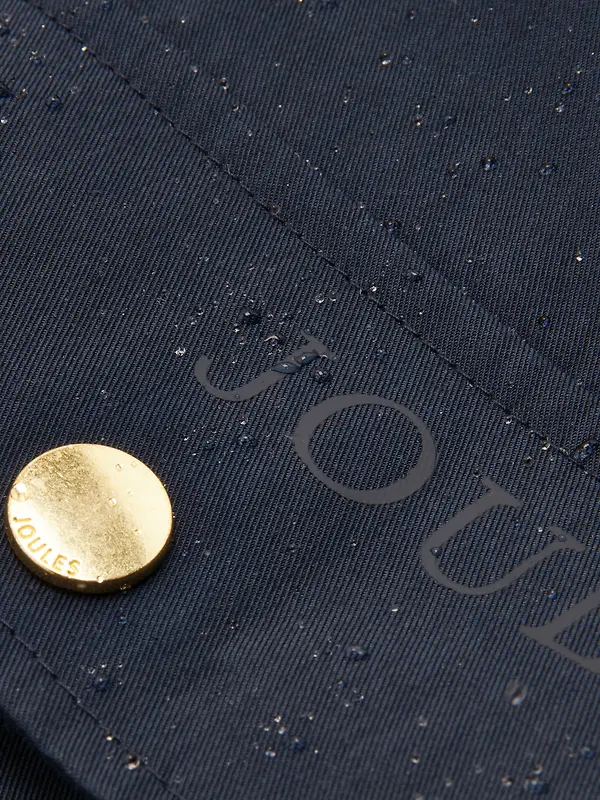 Joules Women's Portwell Waterproof Raincoat With Hood - Navy Image 2