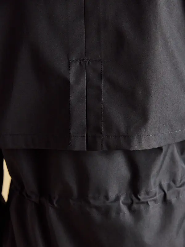 Joules Women's Portwell Waterproof Raincoat With Hood - Black Image 9
