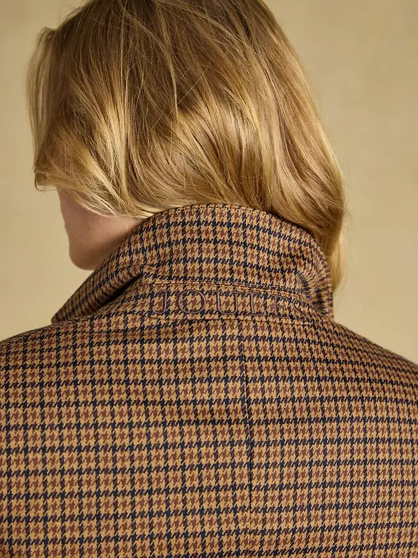Joules Women's Albury Jersey Tweed Blazer - Check Image 7