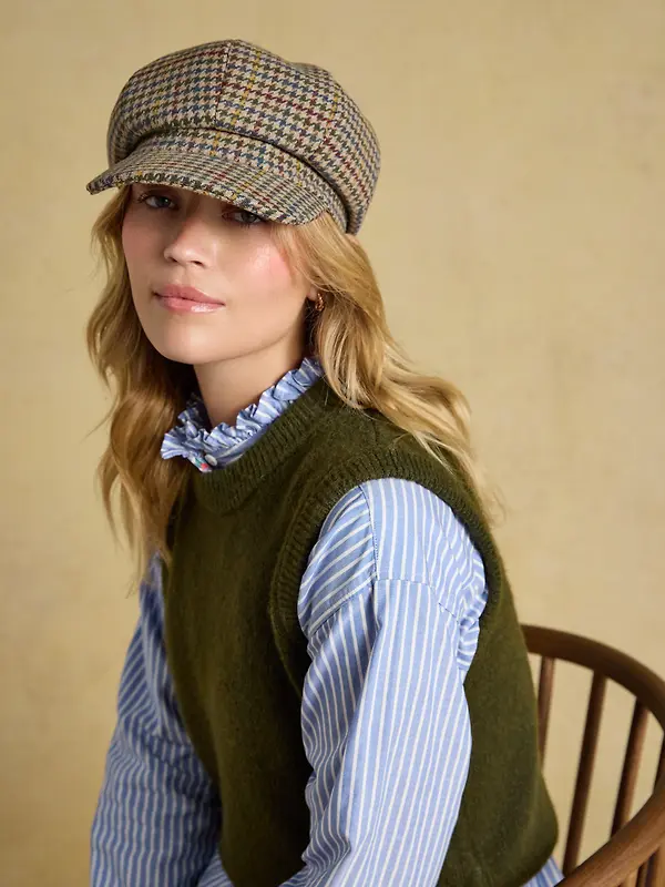 Joules Women's Elvaston Tweed Baker Boy Hat - Multi Tweed Image 2