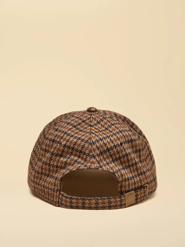 Joules Women's Perry Baseball Cap - Neutral Houndstooth Jersey Image 6