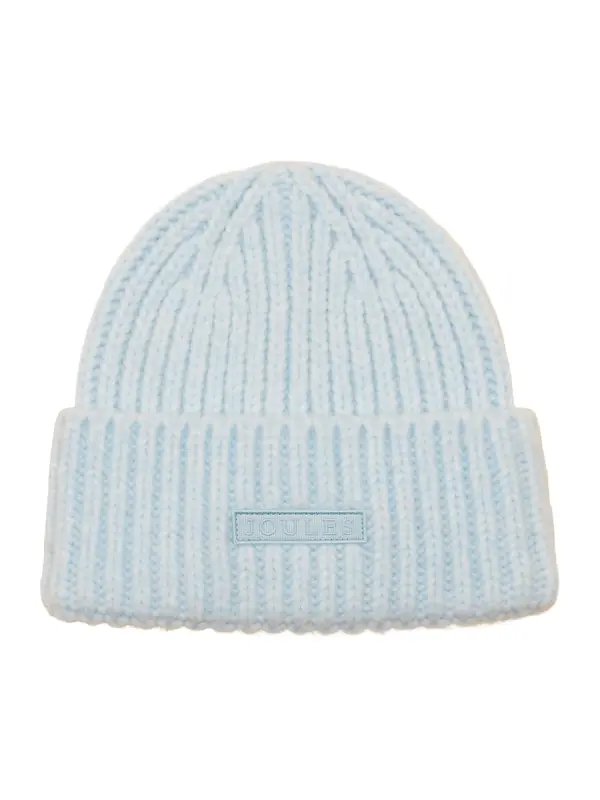 Joules Women's Chunky Knitted Beanie - Blue Image 1